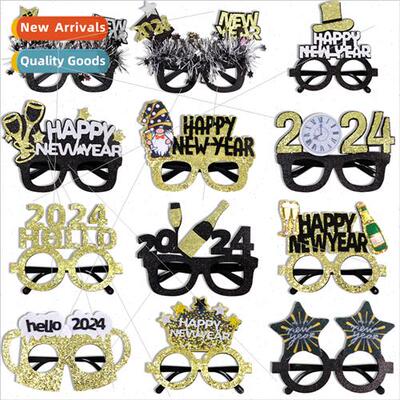 Europe Uned States 2024 New Year party decorative glasses ph