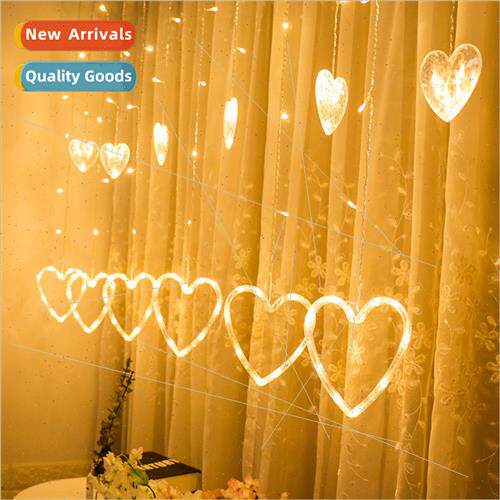 LED heart modeling lights size love curtain lights room arra