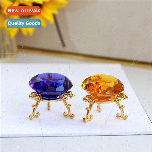 xury Glass Crystal Gemstone Ornament Gold Imation Diamond De