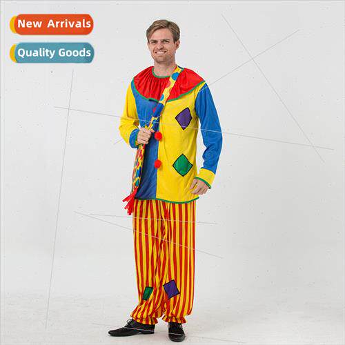 New Halloween cosplay costumes clown clothes clown permance