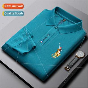 Paul sleeved body fall polo cotton shirt long Men