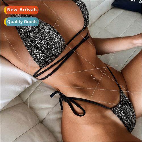 Old Plus Color Bikini Europe Strappy Triangle Swimsu Sexy Sw