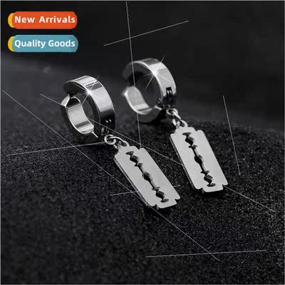 Retro punk personaly hip-hop set couple earrings earrings ti