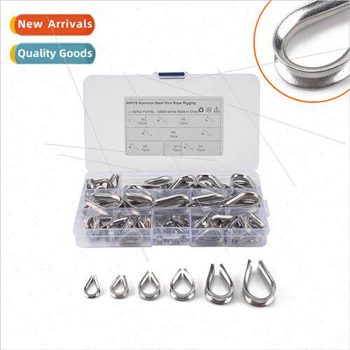 60pcs boxed-M1.5-M6 Stainless 304 wire rope ferrule chicken