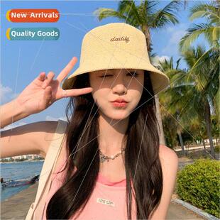 folded pot bucket letters simple can hat knted new