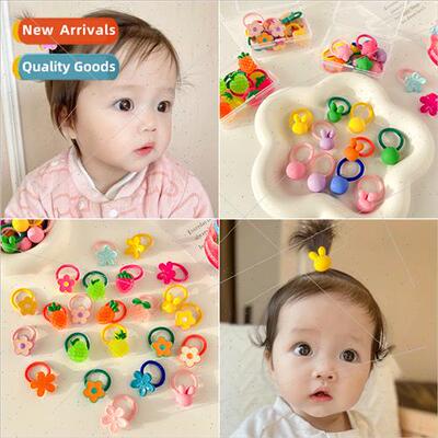Children headbKorea ltle girl tied hair cute hair rope baby
