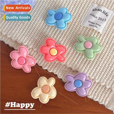 New candy-colored flowers hairpin side clip ins three-dimens