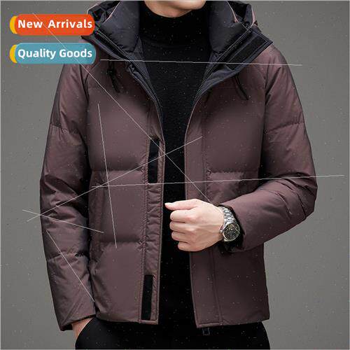 2023 winter men down jacket business casual men thickened wi