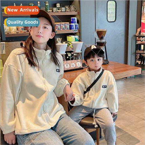 2023 Parent-Child Candy Color Ollie Fleece Sweatshirt Middle