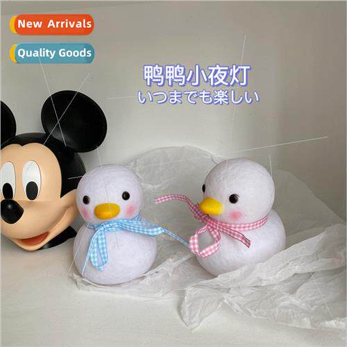 ins Japan cute duck night light girl heart bedroom led table