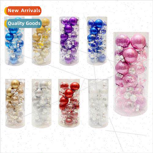 Christmas ball Christmas colorful transparent plastic ball h