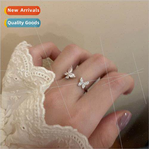 Double butterfly ring female ins niche premium index finger