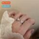 female ins niche Double index ring premium finger butterfly