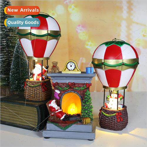 Christmas resin ornaments Christmas luminous old man snowman