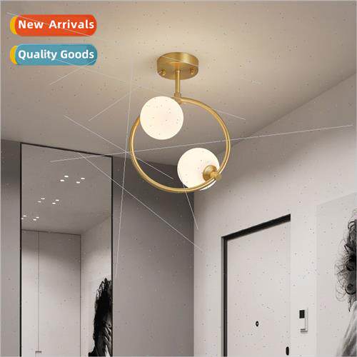 American all copper aisle light Scandinavian light luxury cr