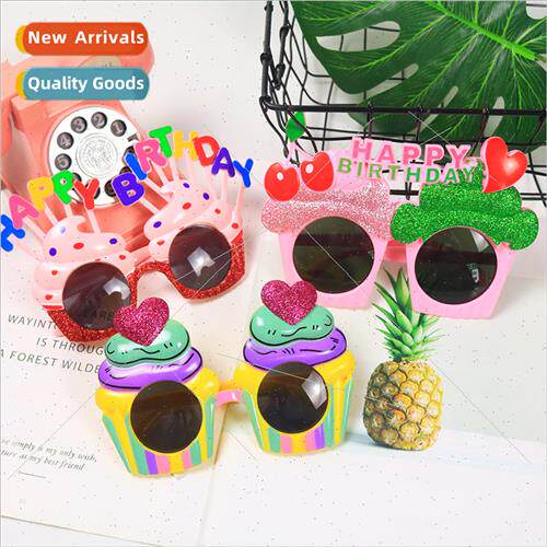 Sunflower Kids Happy Birthday Creative Party Photo Glasses A