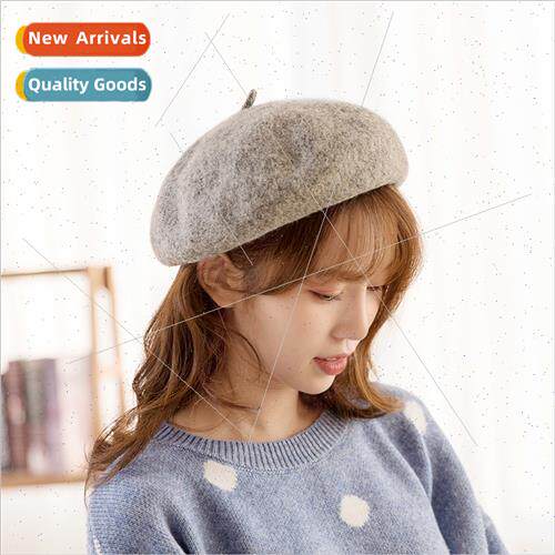Autumn wool beret female winter versatile lerary painter hat