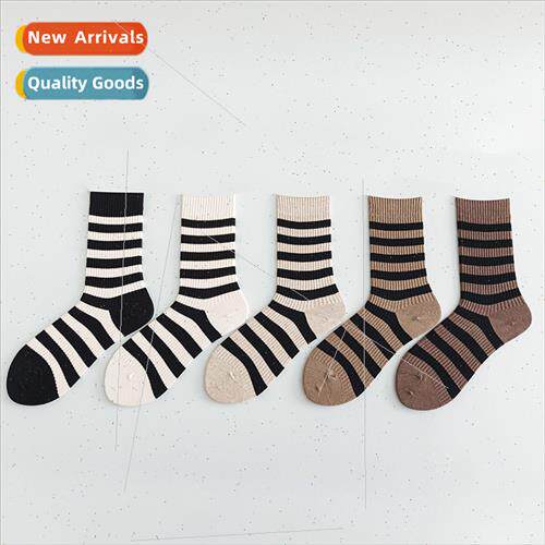 Autumn winter  Korea heating fiber striped women socks warm