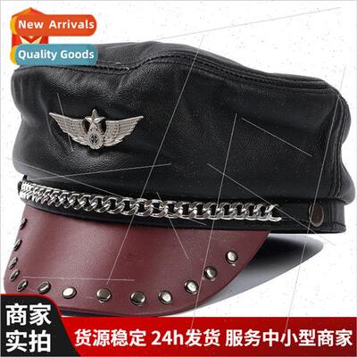 Leather hats men women Korea  fall winter hundred wh duck to