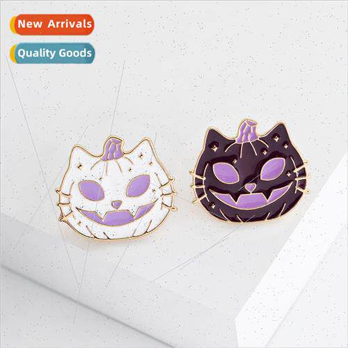 Personalized metal skull pumpkin head pin Halloween pumpkin