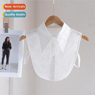 false collar female Whe hundred decorative Korea chiffon