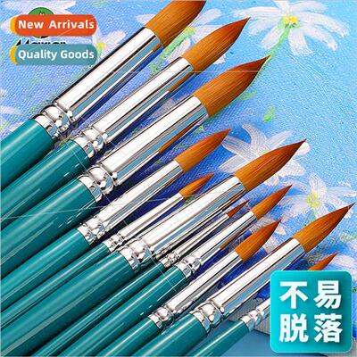 Nylon Acrylic Brushes Watercolor Brushes适用Art Students Rou