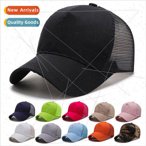 Hat men summer mesh breathable baseball cap female Korea  a