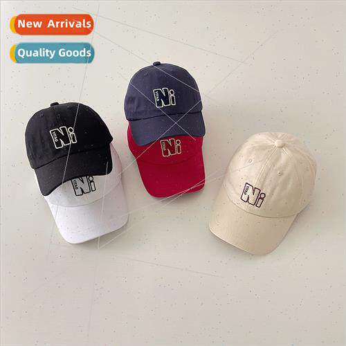 Children baseball cap 2023 spring fall letters embroidered