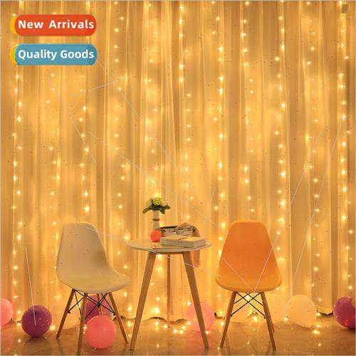 Low voltage led curtain lights 3*3 usb battery box remote co