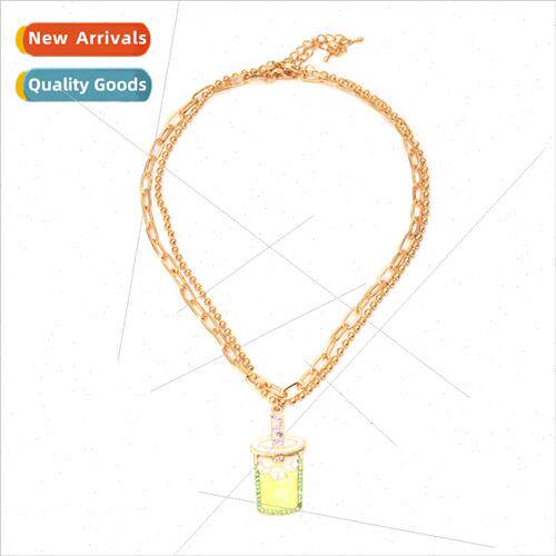 Versatile simple double necklace retro fashion temperament d