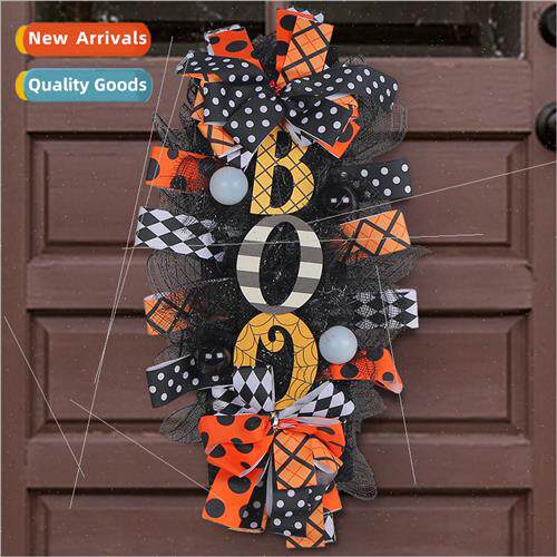 Halloween Wreath Door Hanging Wreath Spooky Festival Scary P