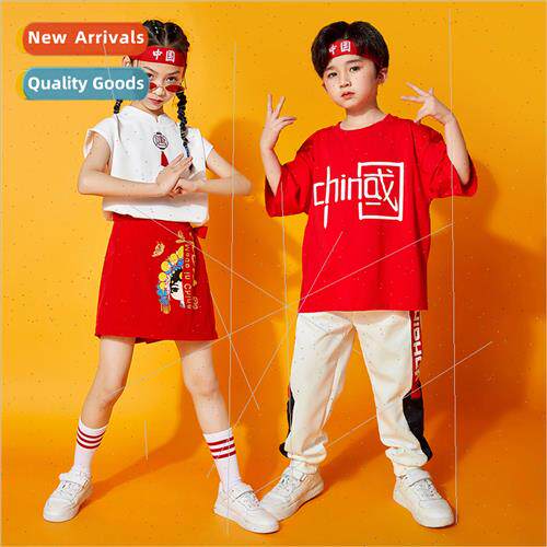 June 1 Childrens Day show clothes Chinese  girls set dance t