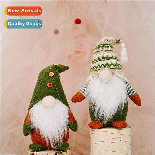 New Christmas decorations knted Christmas dolls -woven stand