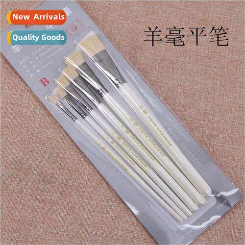 Sheep Hair Wooden Brushes Set Oil Paint Brushes Watercolor B