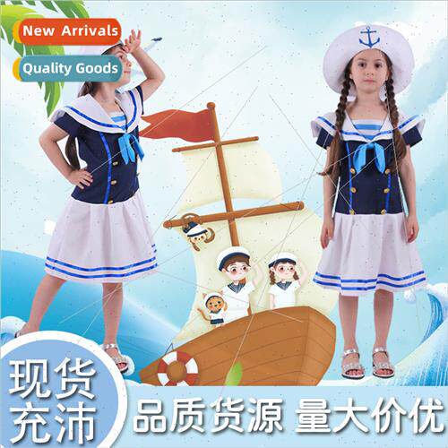 Childrens June 1 Sailor Su Navy Costume Set School Unim Japa