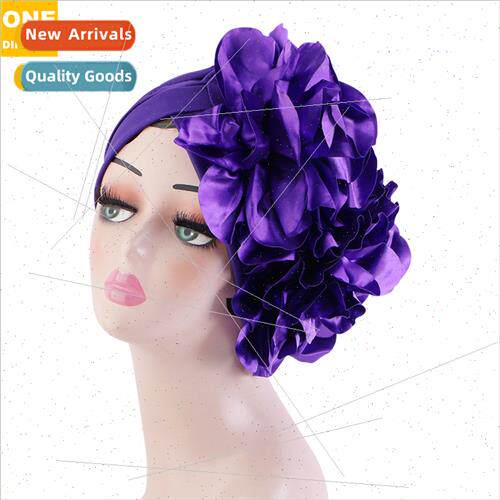Europe Uned States popular oversized flower head wrap cap Af