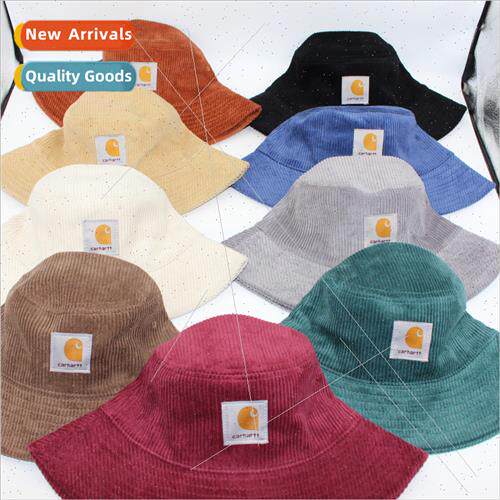 Corduroy fisherman hat autumn winter hundred wh cotton flat