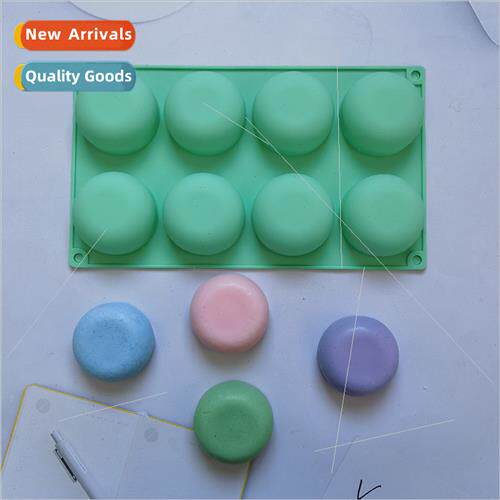 licone 8-link Flat Bottom Half Round Cake Mold DIY Cake Icin