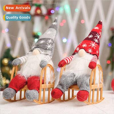 New cartoon sting fabric rocking chair old man ornament plus