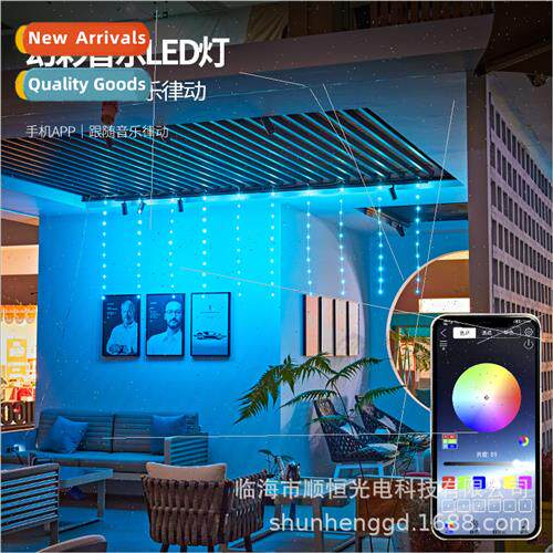 Phantom color leather cord curtain light remote control cell