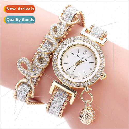 Korean  students love fashion wh letters LOVE full diamonds