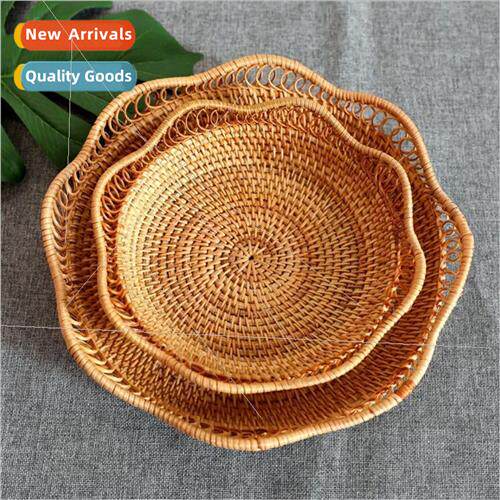 Vietnam rattan wicker storage baskets household fru tray liv