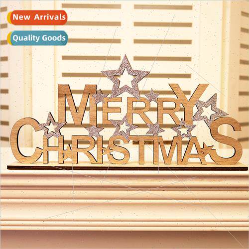 Christmas Holiday Decoration Wooden Dimensional lver Powder