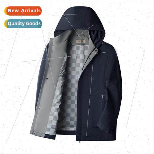 Middle-aged men jackets 2023 fall simple fashion short jacke