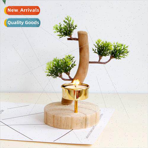 Creative Natural Rustic Wooden Fake Tree Bonsai Bonsai Candl