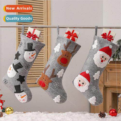 New Christmas Stocking Decoration  Bag Christmas Home  Stock