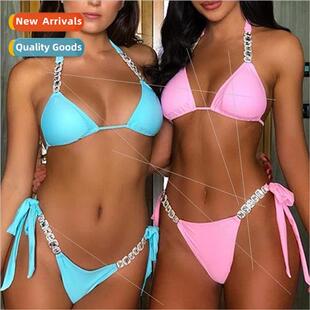 Crystal Encrusted Diamante Diamond Bikini Jewelry Europe2020