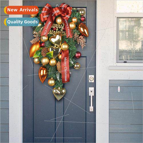 Creative Christmas bow upside down e heart-shaped colorful b