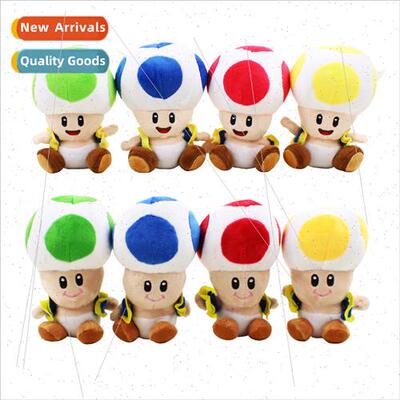 Mario 7 inch 4 color sting open mouth mushroom man Toad Chin
