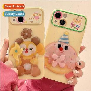 Rotating iPhone Fan 13ProMax Case 适用 Apple Cute Donut